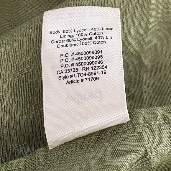 Aritzia Wilfred Tavin Belted Linen-Blend Midi/Maxi Dress size Large - Picture 5 of 13